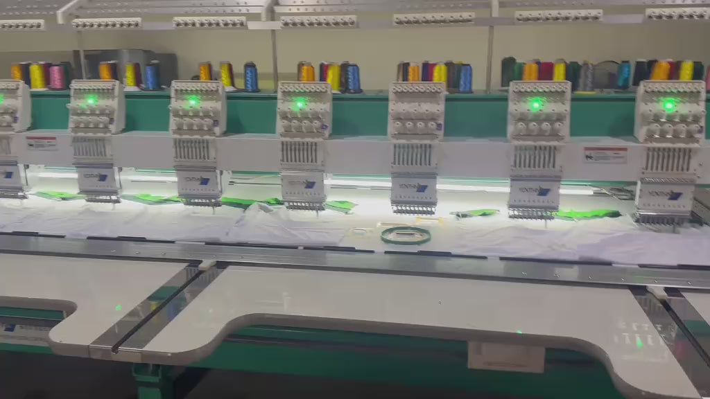 Load video: We accept embroidery with low minimum quantity.